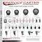 Service Caster 3'' Maroon Poly Wheel Swivel 7/16'' Stem Caster Set 2 Total Lock Brake, 4PK SCC-GRTTL20S314-PPUB-MRN-716138-2-S2 - alternate 4